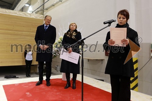 Janez Škrabec, direktor podjetja Riko d.o.o.; Darja Groznik, odgovorna urednica prvega programa Radia Slovenija ter predsednica Zveze prijateljev mladine Maribor; ...