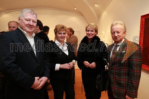 Leopold Trdan, tehnični direktor Riko d.o.o.; Teja Trdan; Zdenka Podgornik, direktorica podjetja Schilling d.o.o.; Leonhard Podgornik, prokurist Schilling d.o.o.