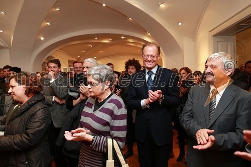 ...; Zdenka Badovinac, direktorica Moderne galerije in Muzeja za sodobno umetnost Metelkova; Janez Škrabec, direktor podjetja Riko d.o.o.