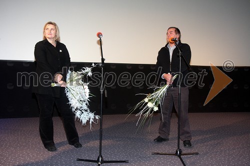 Maja Weiss, režiserka; Drago Jančar, pisatelj