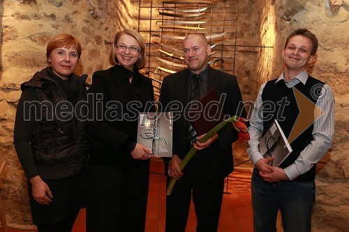 Irena Porekar Kacafura, Pokrajinski muzej Maribor; Mirjana Koren, direktorica Pokrajinskega muzeja Maribor; dr. Leopold Toifl, avtor poublikacije Govorica orožja; Tadej Pungartnik, Pokrajinski muzej Maribor