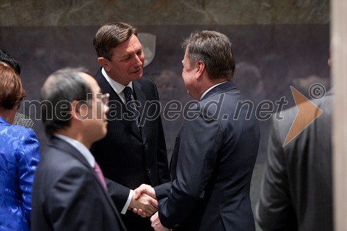 Borut Pahor, predsednik Republike Slovenije; Zoran Janković, župan Mestne občine Ljubljana