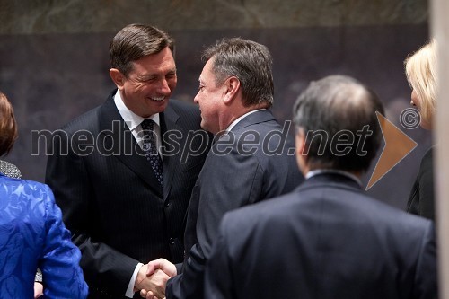 Borut Pahor, predsednik Republike Slovenije; Zoran Janković, župan Mestne občine Ljubljana