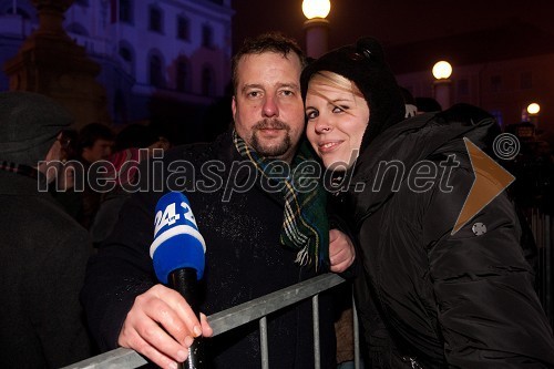 	Janez Usenik, novinar; Tanja Divac, novinarka