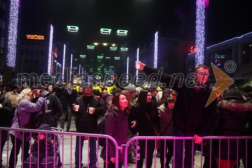 Silvestrovanje na Trgu Leona Štuklja v Mariboru