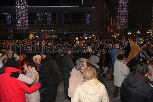 Silvestrovanje na Trgu Leona Štuklja v Mariboru