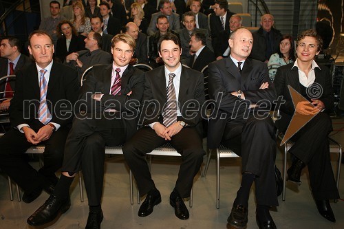 ..., Wilfried Weitgasser in Danilo Ferjančič, direktorja Porsche Slovenija d.o.o., ... in ...