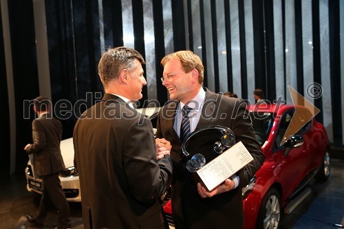 Jernej Dragoš, direktor znamke Porsche pri podjetju Porsche Slovenija d.o.o.; Marko Škriba, direktor znamke Volkswagen pri Porsche Slovenija d.o.o.