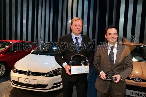 Marko Škriba, direktor znamke Volkswagen pri Porsche Slovenija d.o.o.; Danilo Ferjančič, generalni direktor Porsche Slovenija d.o.o.