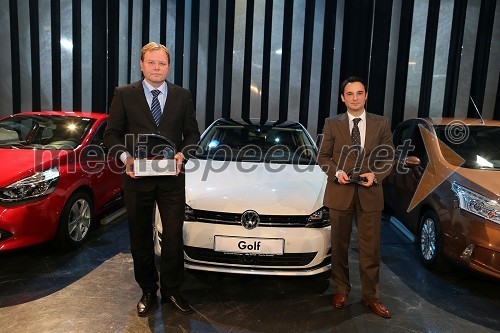 Marko Škriba, direktor znamke Volkswagen pri Porsche Slovenija d.o.o.; Danilo Ferjančič, generalni direktor Porsche Slovenija d.o.o.