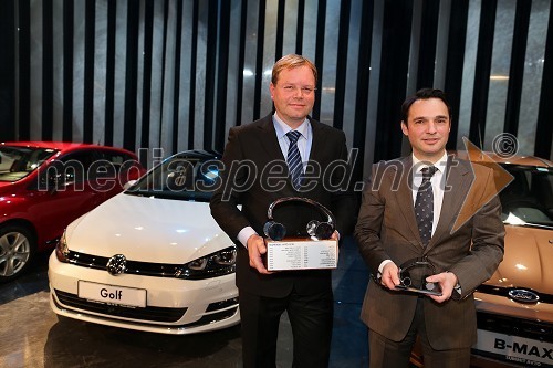 Marko Škriba, direktor znamke Volkswagen pri Porsche Slovenija d.o.o.; Danilo Ferjančič, generalni direktor Porsche Slovenija d.o.o.