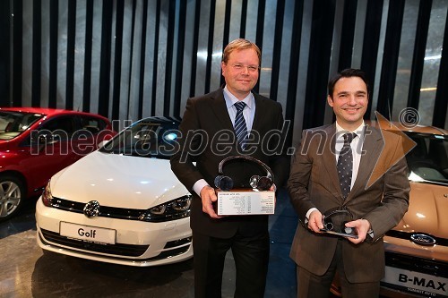 Marko Škriba, direktor znamke Volkswagen pri Porsche Slovenija d.o.o.; Danilo Ferjančič, generalni direktor Porsche Slovenija d.o.o.