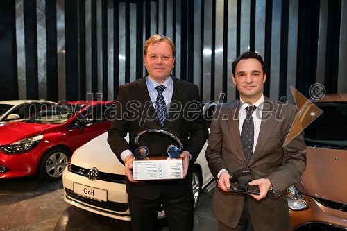 Marko Škriba, direktor znamke Volkswagen pri Porsche Slovenija d.o.o.; Danilo Ferjančič, generalni direktor Porsche Slovenija d.o.o.