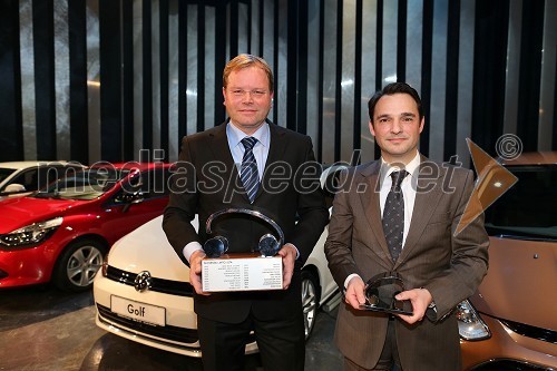 Marko Škriba, direktor znamke Volkswagen pri Porsche Slovenija d.o.o.; Danilo Ferjančič, generalni direktor Porsche Slovenija d.o.o.