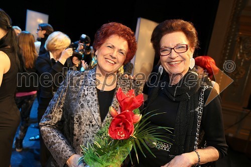 Dubravka Tomšič Srebotnjak, pianistka; Elza Budau, pevka