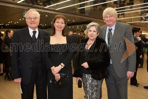 Kristijan Ukmar, nekdanji ravnatelj SNG Opera, Balet Ljubljana; Branka Strmole Ukmar; Zlatomira Nikolova, operna pevka; Lovrenc Blaž Arnič, dirigent