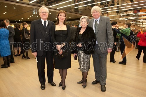 Kristijan Ukmar, nekdanji ravnatelj SNG Opera, Balet Ljubljana; Branka Strmole Ukmar; Zlatomira Nikolova, operna pevka; Lovrenc Blaž Arnič, dirigent