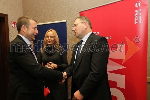 Gregor Pilgram, predsednik uprave zavarovalnice Generali; mag. Ajša Vodnik, izvršna direktorica Ameriške gospodarske zbornice (AmCham); Roman Koritnik, generalni direktor IBM Slovenija