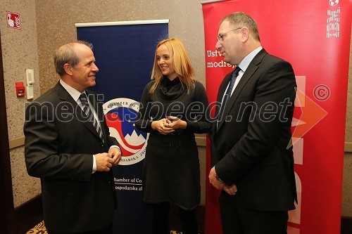 Dr. Ivan Svetlik, nekdanji minister za delo, družino in socialne zadeve; mag. Ajša Vodnik, izvršna direktorica Ameriške gospodarske zbornice (AmCham); Roman Koritnik, generalni direktor IBM Slovenija