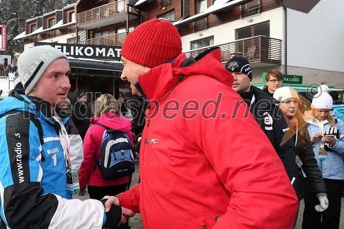 Aleš Pregl, novinar; Borut Pahor, predsednik Republike Slovenije