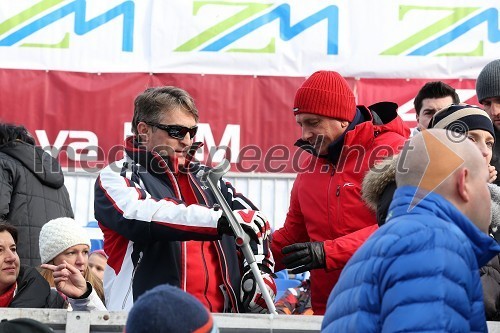 Željko Komšić, član Predsedstva Bosne in Hercegovine; Borut Pahor, predsednik Republike Slovenije