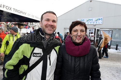 Borut Cvetkovič, direktor podjetja Radgonske gorice, d.d., soproga Alenka Cvetkovič