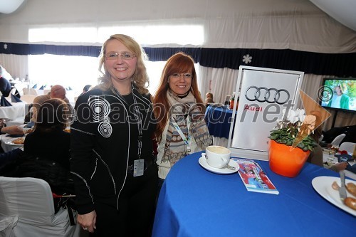 Ljudmila Bogataj, Porsche Slovenija; Petra Skočaj , direktorica restavracije Park Domžale 

