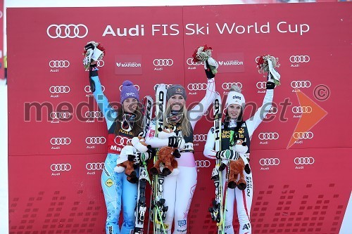 Tina Maze, smučarka (SLO); Lindsey Vonn, smučarka (ZDA); Anna Fenninger, smučarka (Avstrija)