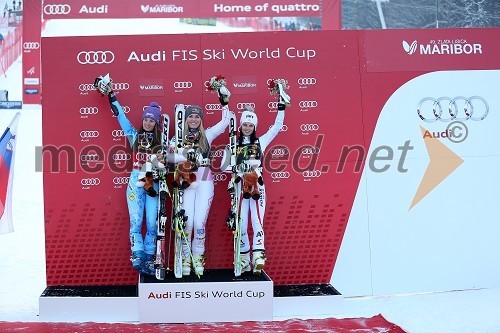 Tina Maze, smučarka (SLO); Lindsey Vonn, smučarka (ZDA); Anna Fenninger, smučarka (Avstrija)