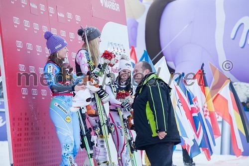 Tina Maze, smučarka (SLO); Lindsey Vonn, smučarka (ZDA); Anna Fenninger, smučarka (Avstrija); Aleš Hauc, predsednik uprave NKBM