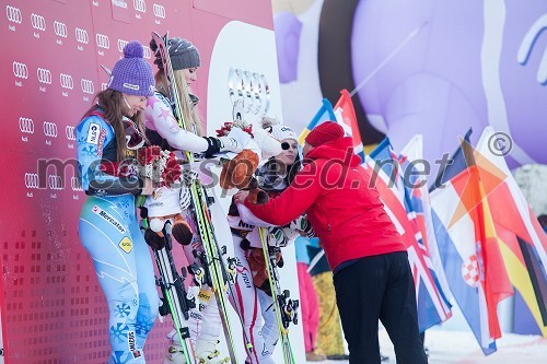 Tina Maze, smučarka (SLO); Lindsey Vonn, smučarka (ZDA); Anna Fenninger, smučarka (Avstrija); Borut Pahor, predsednik Republike Slovenije