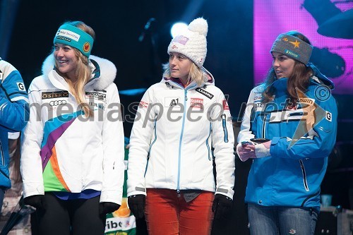 Erin Mielzynski, smučarka (Kanada); Michaela Kirchgasser, smučarka (Avstrija); Maria Pietilae Holmner, smučarka (Švedska)