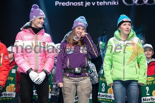 Maria Höfl Riesch, smučarka (Nemčija); Tina Maze, smučarka (SLO); Mikaela Shiffrin, smučarka (ZDA)