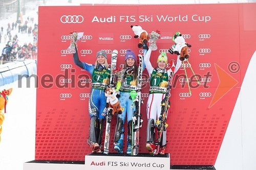 Frida Hansdotter, smučarka (Švedska); Tina Maze, smučarka (SLO); Kathrin Zettel, smučarka (Avstrija)