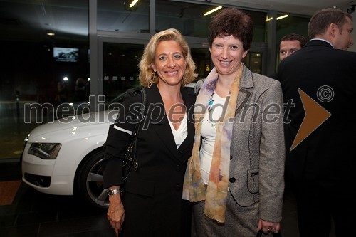 Maria Anselmi, direktorica Bisnode d.o.o.; Milena Bervanje, 