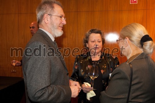 Aleš Jan, nekdanji predsednik upravnega odbora Prešernovega sklada in redni profesor za področje radijske igre in režije; Veronika Zlobec; Barbara Berce