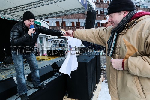 Miha Merlak, povezovalec programa; Žiga Osterc