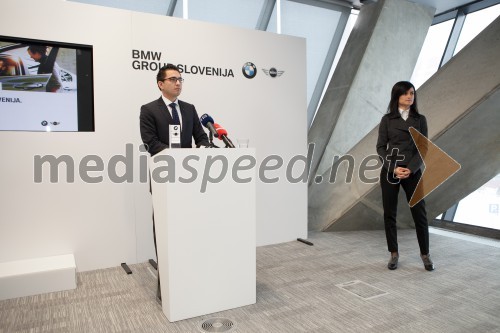 Lothar Schupet, generalni direktor BMW Group Slovenija; Gordana Kisilak, direktorica korporativnega komuniciranja BMW Group Slovenija