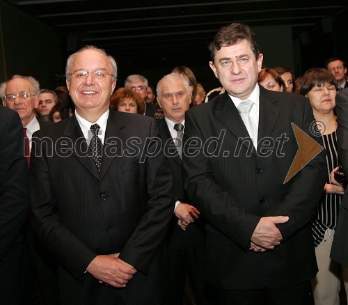 Andrej Bajuk, minister za finance in Janez Božič, minister za promet