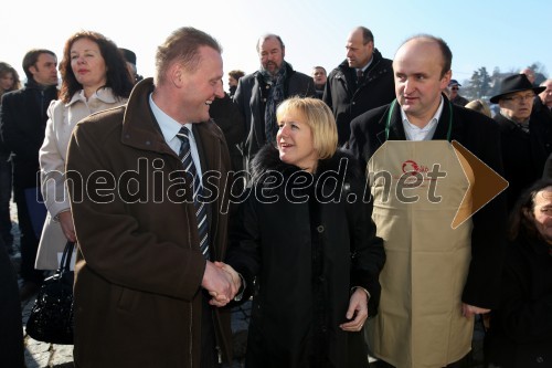 Miran Jurkošek, župan Občine Štore; dr. Darinka Fakin, županja Občine Majšperk; ...