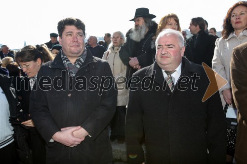 Mag. Milan Turk, župan Občine Šempeter-Vrtojba; Jože Kapler, župan občine Škocjan