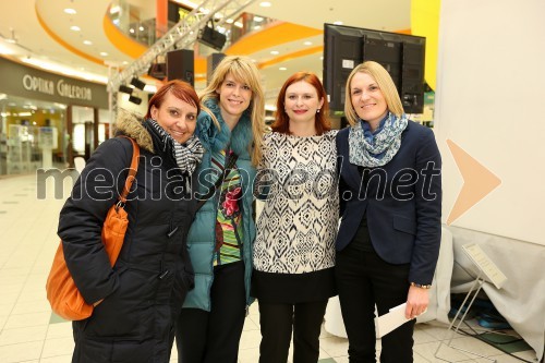 Darja Lesjak, center manager Citycenter Celje; Nena Horvat, vodja marketinga Citycenter Celje; Simona Mandl, center manager Europark; Nataša Žnuderl, asistentka za marketing in office Europark