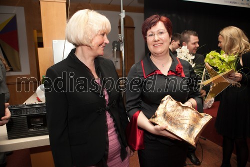 Irma Benko, direktorica Radio Murski Val ; Polonca Fiala, Pomurka leta 2012