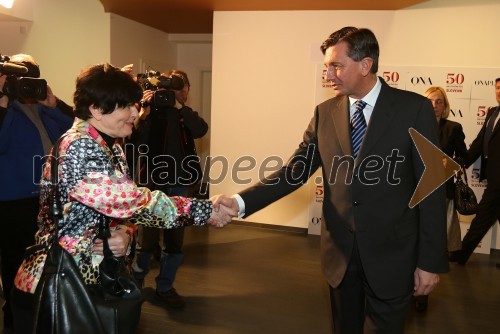 Rina Klinar; Borut Pahor, predsednik Republike Slovenije