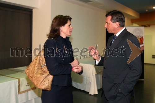 Alenka Bratušek, mandatarka za sestavo vlade RS; Borut Pahor, predsednik Republike Slovenije