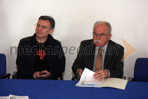 Prof. dr. Danijel Rebolj, rektor Univerze v Mariboru; prof. dr. Boštjan Žekš, akademik