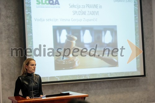 Vesna Gorjup Zupančič, sekcija za pravne in splošne zadeve