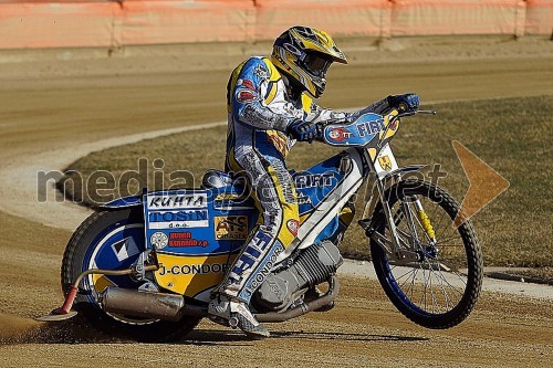 Matej Žagar in Emil Sayfutdinov na treningu v Goričanu