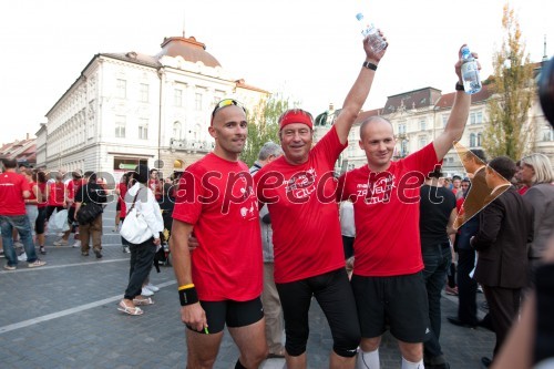 Fredo Rajter, Matjaž Tanko, televizijski voditelj; Jan Golja, novinar