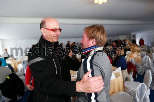 Heinz Slesak, generalni direktor Porsche Slovenija d.o.o.; Bojan Križaj, nekdanji smučar